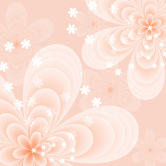 pastel floral background with light  flowers