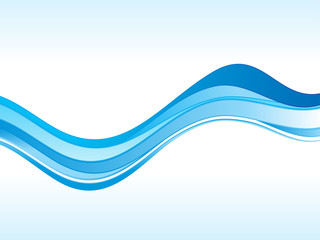 abstract blue wave