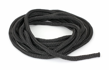 Section of new black rope