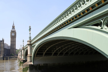 Westminster Bridge with Big Ben. London