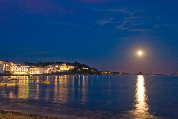 Moon rising over Cadaques
