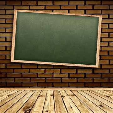 Blackboard in interior