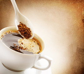Instant Coffee.Vintage Styled