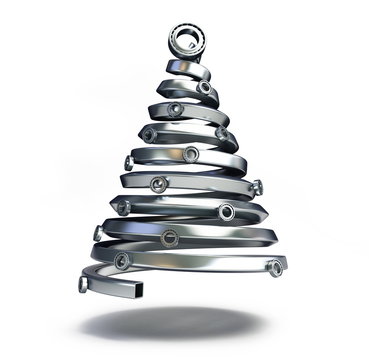 recommend clip art: fir tree from a metallic pipe