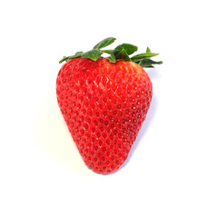 Strawberry on white background