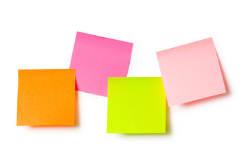 Fototapeta premium Reminder notes isolated on the white background