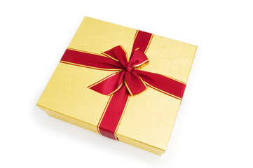 Gift box isolated on the white background