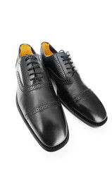 Male shoes isolated on the white background