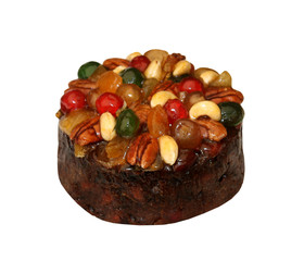 A Traditional Rich Fruit with Nuts Cake.