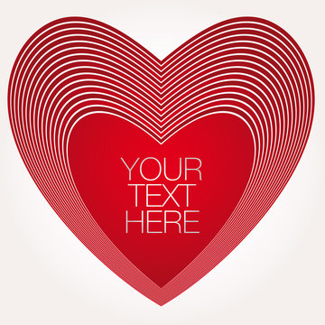 Heart Vector Illustration icons symbols Valentine day