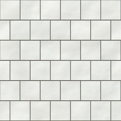 Seamless white square tiles texture in an english style