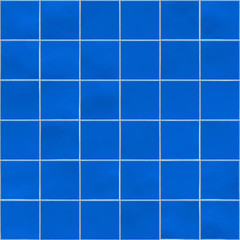 Blue tiles texture background, kitchen, bathroom or pool concept
