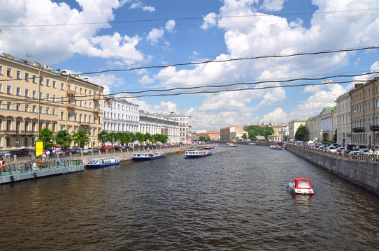 Fontanka canal, Saint-Petersburg, Russia