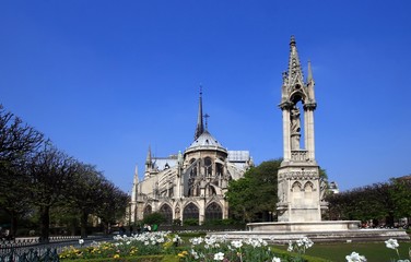 Fototapeta na wymiar Katedra Notre Dame, Reims, Champagne, Francja