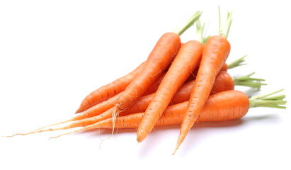 Ripe fresh carrots.