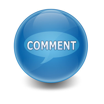 Esfera brillante con texto "COMMENT"