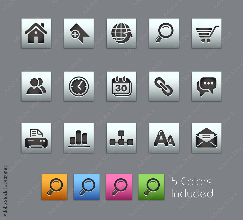 Fototapete website / it includes 5 colors in different layers