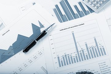 charts and graphs of sales