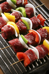 brochettes de boeuf