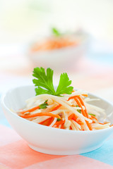 kohlrabi and carrot salad
