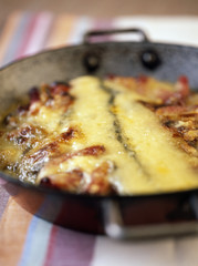 tartiflette au morbier gratin&eacute; 