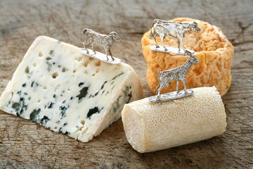 assortiment de fromages - obrazy, fototapety, plakaty