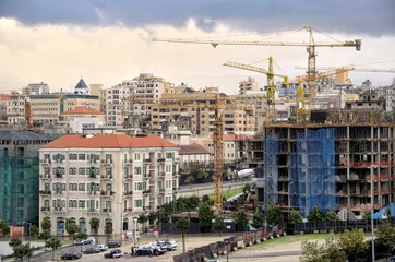 Papier Peint photo autocollant moyen-Orient City centre reconstruction, Beirut, Lebanon, Middle East