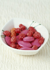 dragées et pralines roses