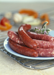 merguez et chipolatas crues