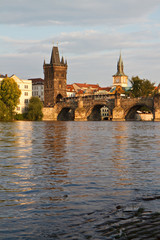 Vista del Ponte Carlo a Praga