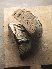 tourte coupée en deux