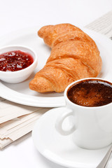 coffee and croissant