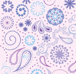 colorful paisley background