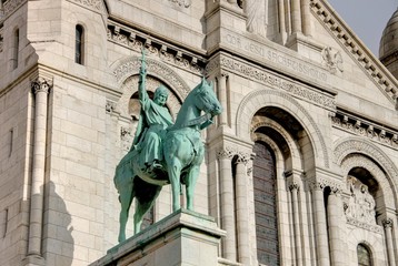 statue equestre de la basilique du sacrée coeur