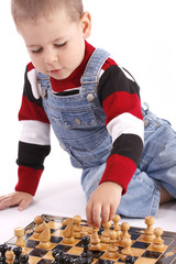 Childre playing chess