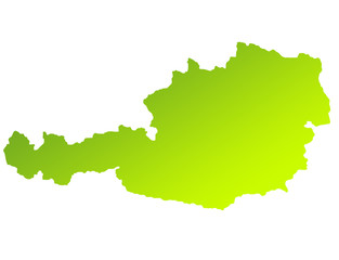 Obraz premium Austria map