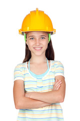 Young engineer girl