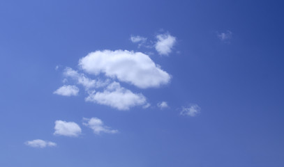 cloud in blue sky