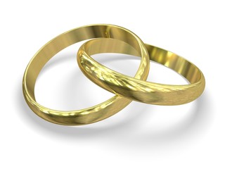 golden wedding rings