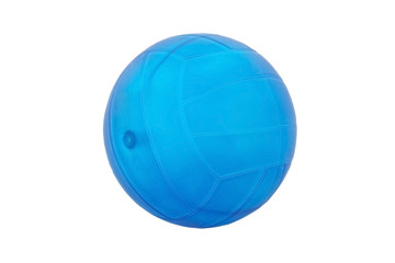 blue ball isolated on white background