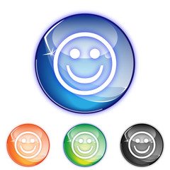 Picto smiley content - collection color