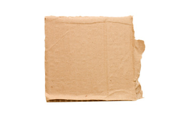 Cardboard isolated on white background