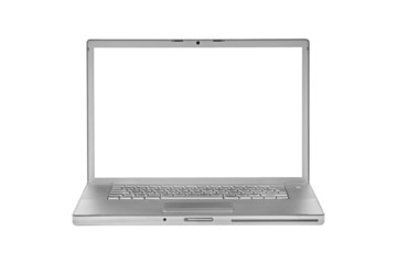 laptop on white