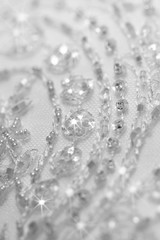 Detail of wedding dress