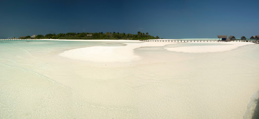 Lagoon with low tide