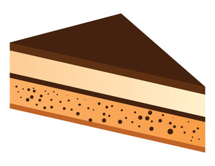 chocolate cake slice