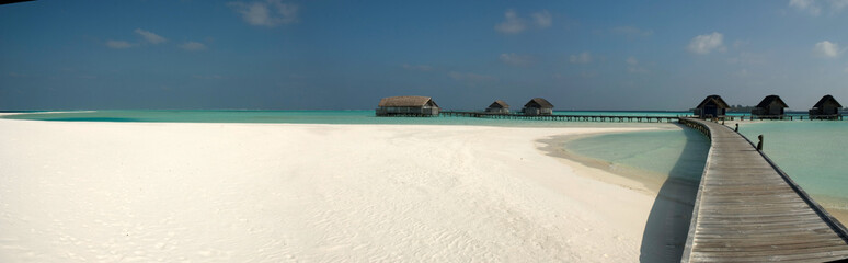 Jetty to the overwater villa