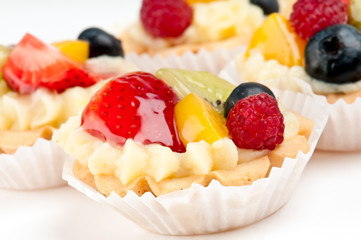 Close up of fruit dessert