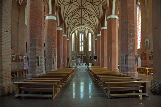 Basilica of Sts. Catherine in Braniewo, Poland.