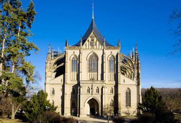 Fototapeta na wymiar Cathedral of St. Barbara, Kutna Hora, Czech Republic
